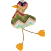 Играчка за котки Flamingo Klora Duck Mix 20 см – пате с котешка трева 